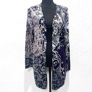 Chico's long, open-front cardigan sweater L/12